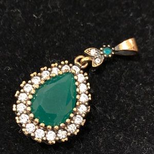 Ottoman Emerald Topaz Pendant